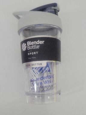 BlenderBottle Sport Shaker Bottle - Clear/Grey
